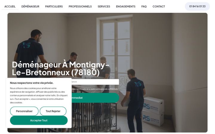 Screenshot of demenagementmontignylebretonneux.fr