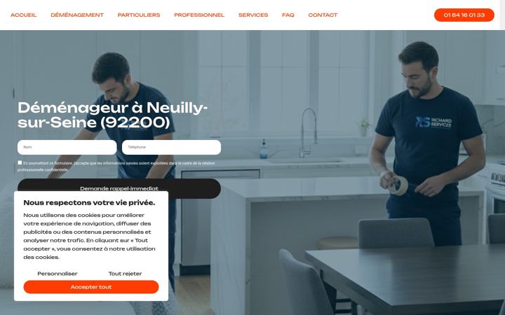 Screenshot of demenagementneuillysurseine.fr