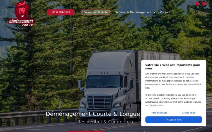 Screenshot of demenagementprold.com