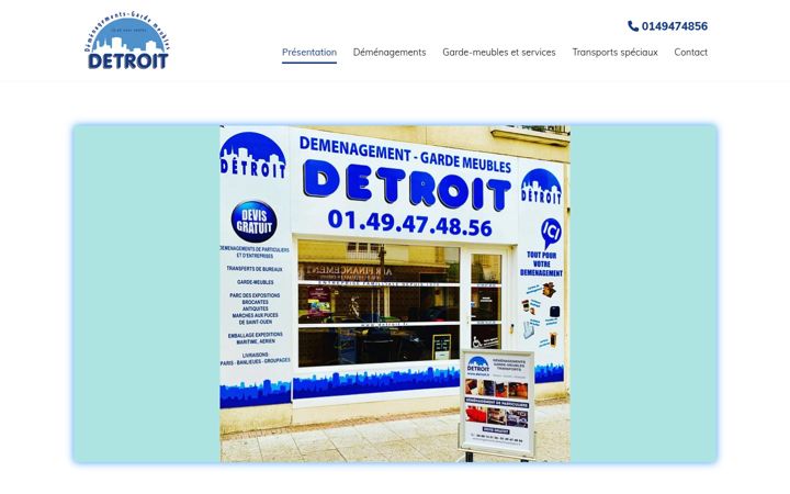 Screenshot of demenagements-detroit.com