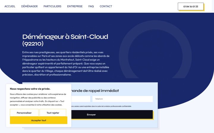 Ekraanipilt saidist demenagementsaintcloud.fr