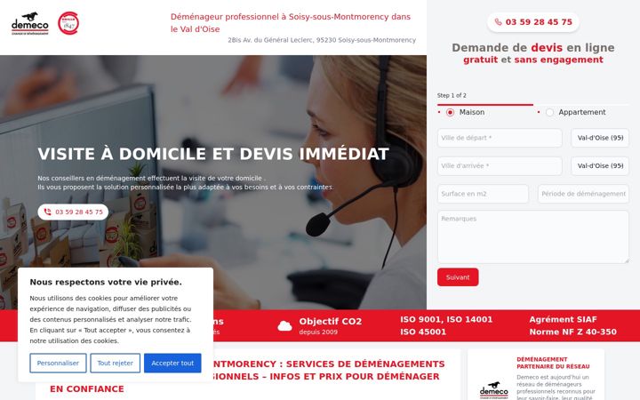 Screenshot of demenageur-soizy-sous-montmorency.com