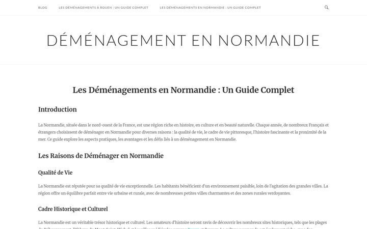 Screenshot of demenageurnormand.com