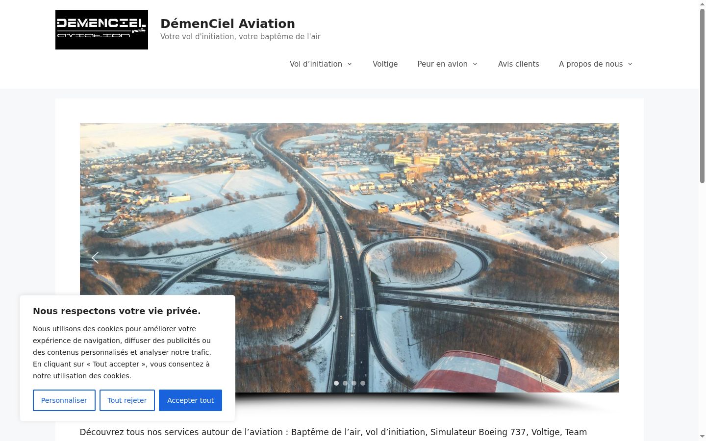 Screenshot des Einwilligungsbanners vor jeglicher Interaktion