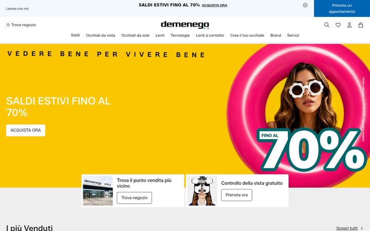 Screenshot of demenego.it