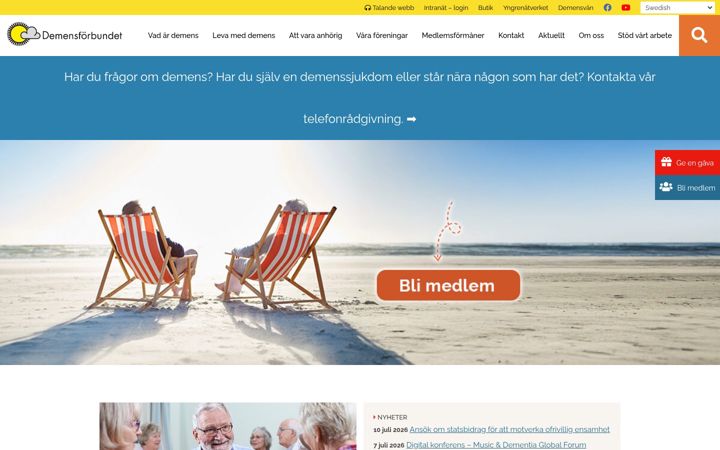 Screenshot of demensforbundet.se