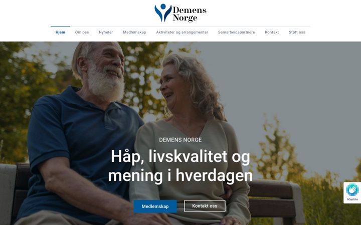 Screenshot of demensnorge.com