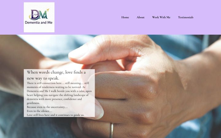 Screenshot di dementiaandme.co.uk