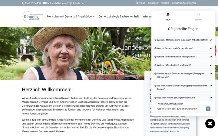 Screenshot of demenz-sachsen-anhalt.de