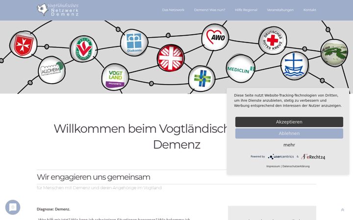 Screenshot of demenz-vogtland.de