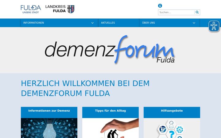 Screenshot of demenzforum-fulda.de