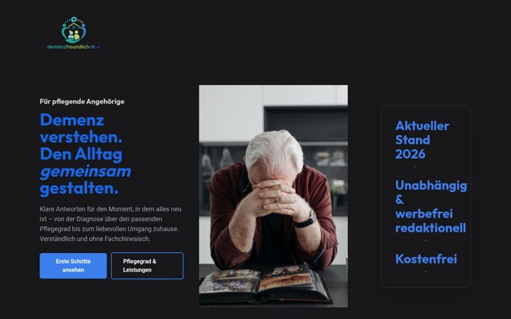 Screenshot of demenzfreundlich-tk.de
