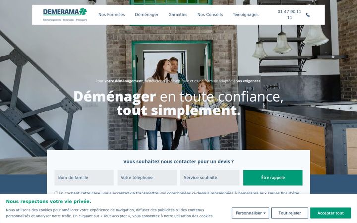 Screenshot of demerama.fr