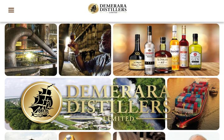 Screenshot of demeraradistillers.com
