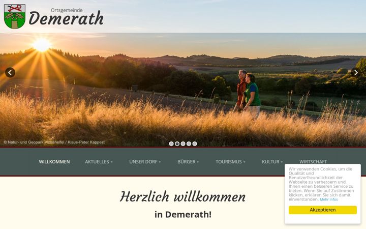 Screenshot of demerath-eifel.de