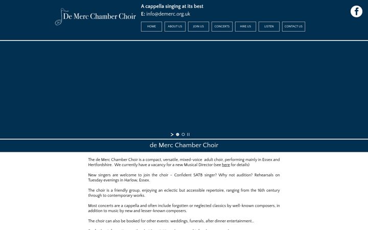 Screenshot of demerc.org.uk