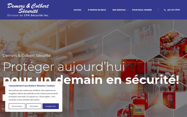 Képernyőkép: demerscolbertsecurite.ca