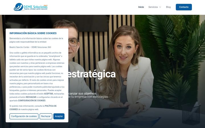 Екранна снимка на demesoluciones360.es