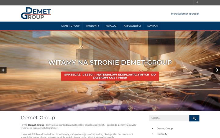 Screenshot ta' demet-group.pl