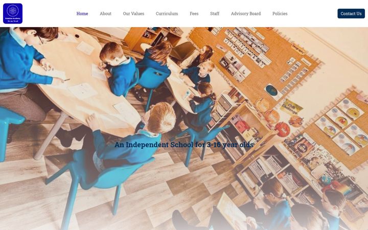 Screenshot of demetaeacademy.org.uk