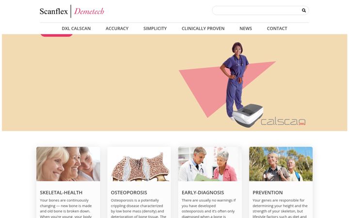 Screenshot of demetech.com