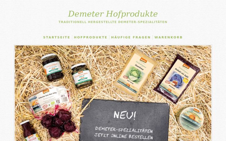 Screenshot of demeter-hofprodukte.de