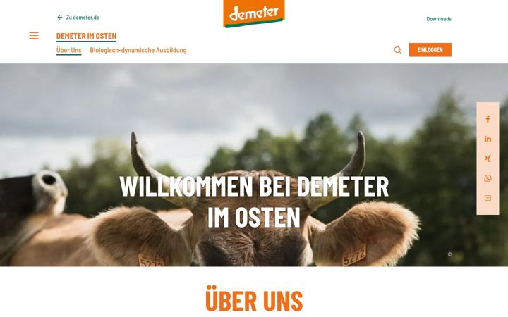 Screenshot of demeter-im-osten.de