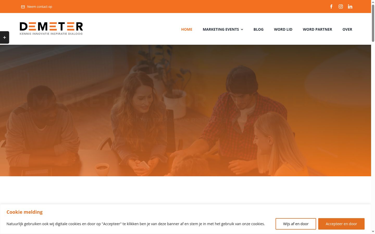 Screenshot tal-banner tal-kunsens muri qabel kwalunkwe interazzjoni