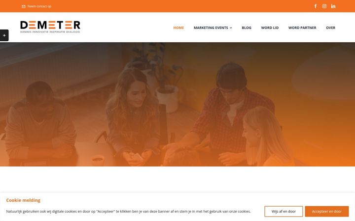 Screenshot of demeteronline.nl