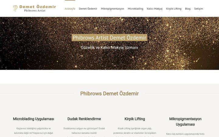 Snímek obrazovky demetozdemir.com.tr