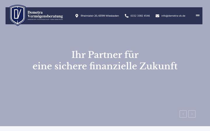 Screenshot of demetra-vb.de