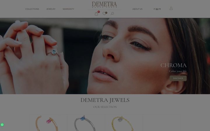 Screenshot of demetragioielli.com