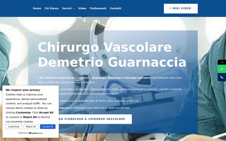 Screenshot of demetrioguarnaccia.com