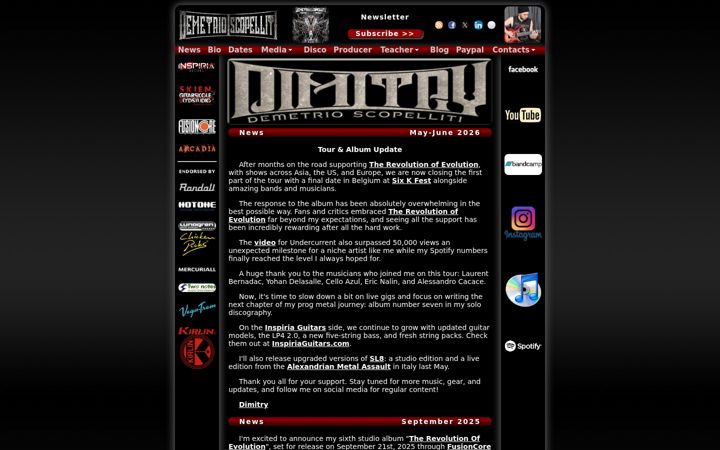 Screenshot of demetrioscopelliti.it