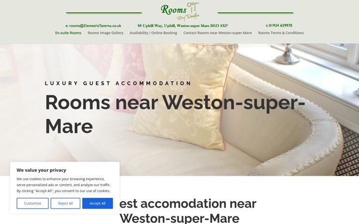 Screenshot of demetristaverna.co.uk