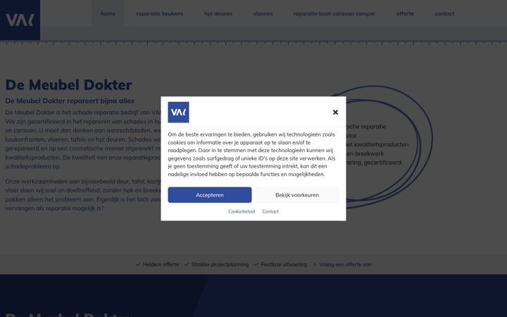 Screenshot of demeubeldokter.nl