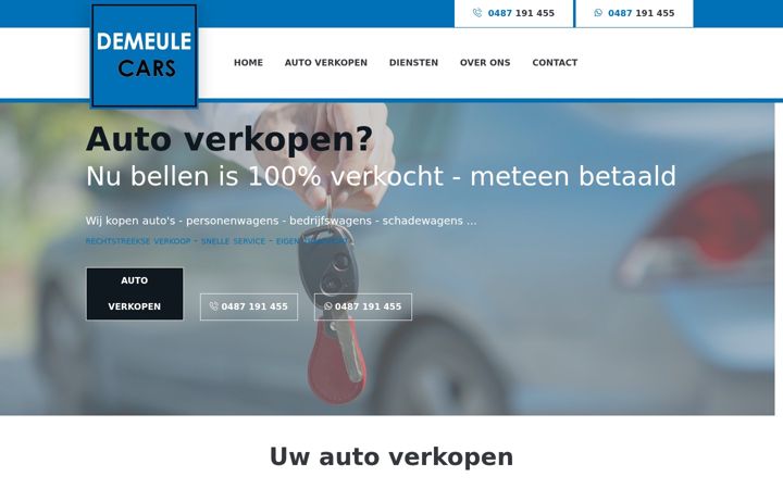 Screenshot of demeule-cars.be