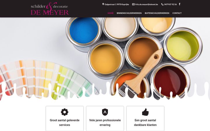 Screenshot of demeyerschilderwerken.be