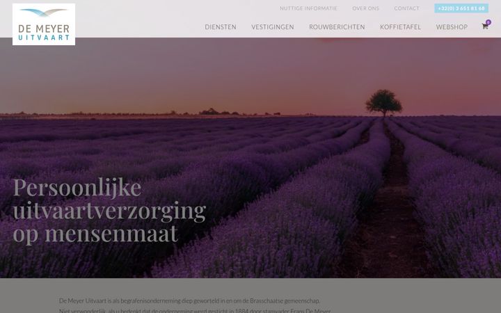 Screenshot of demeyeruitvaart.be