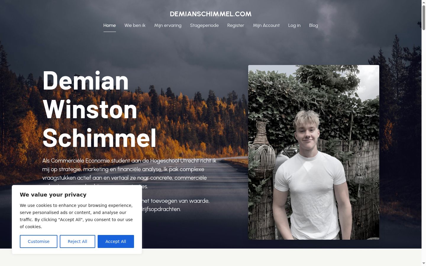 Capture d'écran de la bannière de consentement affichée avant toute interaction