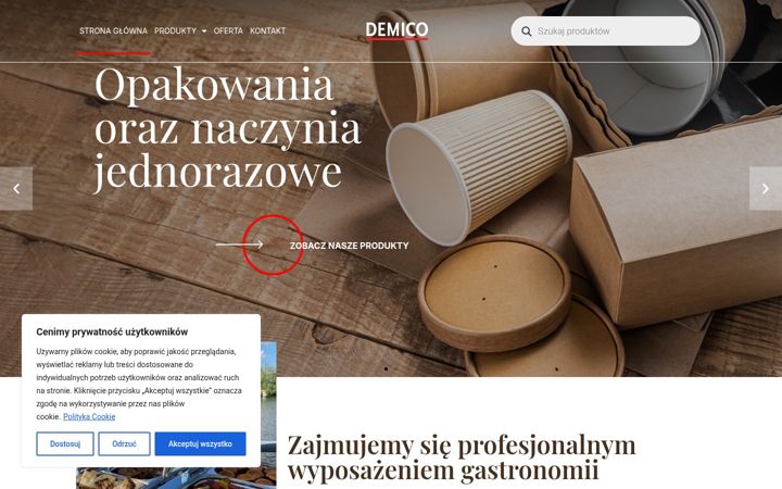 Captură de ecran a demico.net.pl
