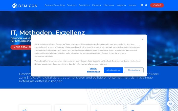 Screenshot of demicon.de