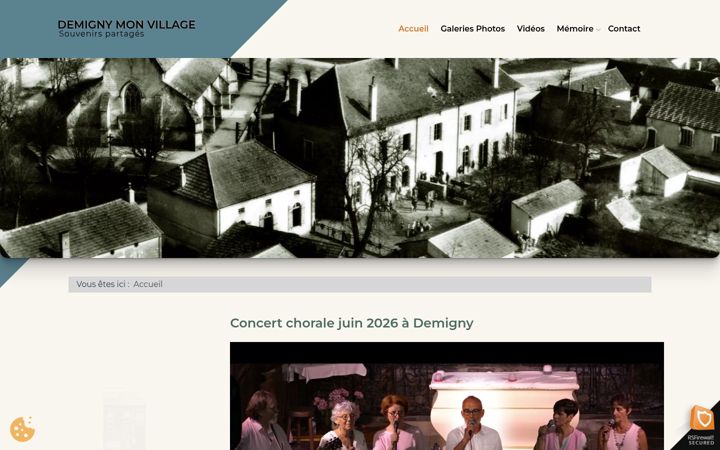 Ekraanipilt saidist demignymonvillage.fr