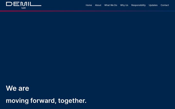Screenshot of demil-llc.com