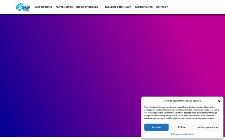 Screenshot of demimarathondesbleuets.com