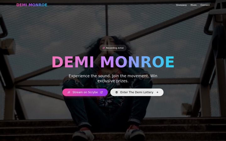 Screenshot of demimonroe.com