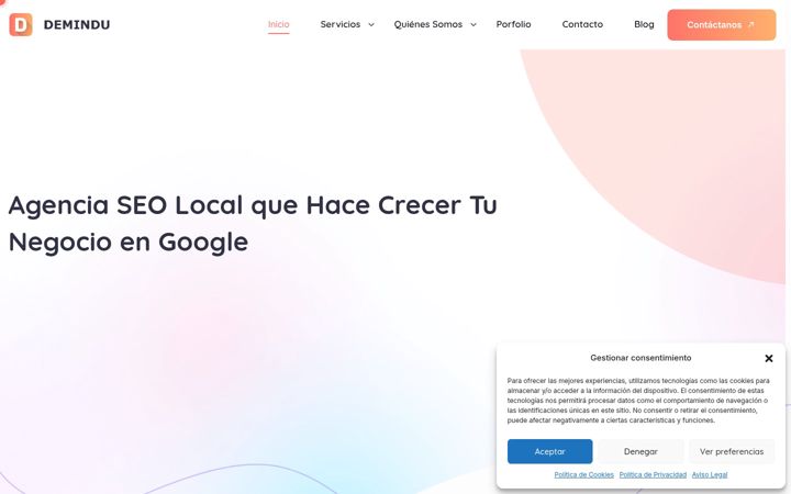 Screenshot of demindu.com