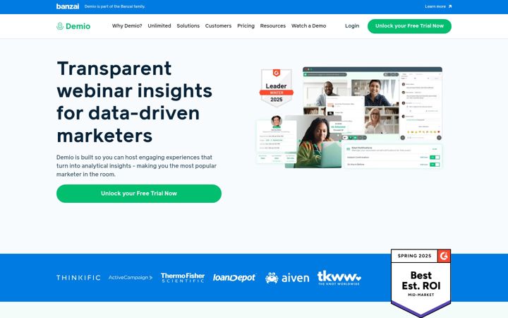 Ekrano kopija demio.com