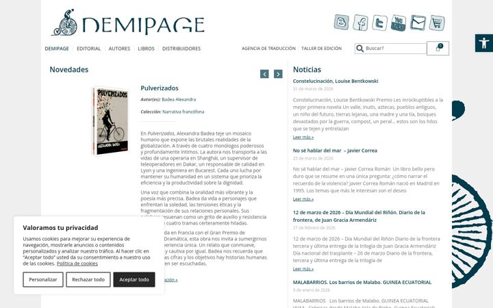 Screenshot of demipage.com