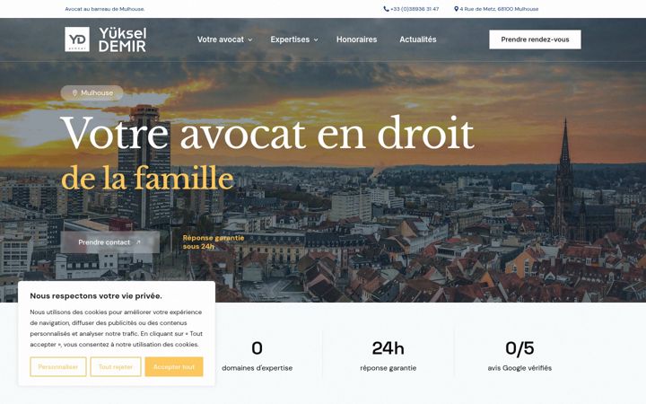 Ekraanipilt saidist demir-avocat.fr